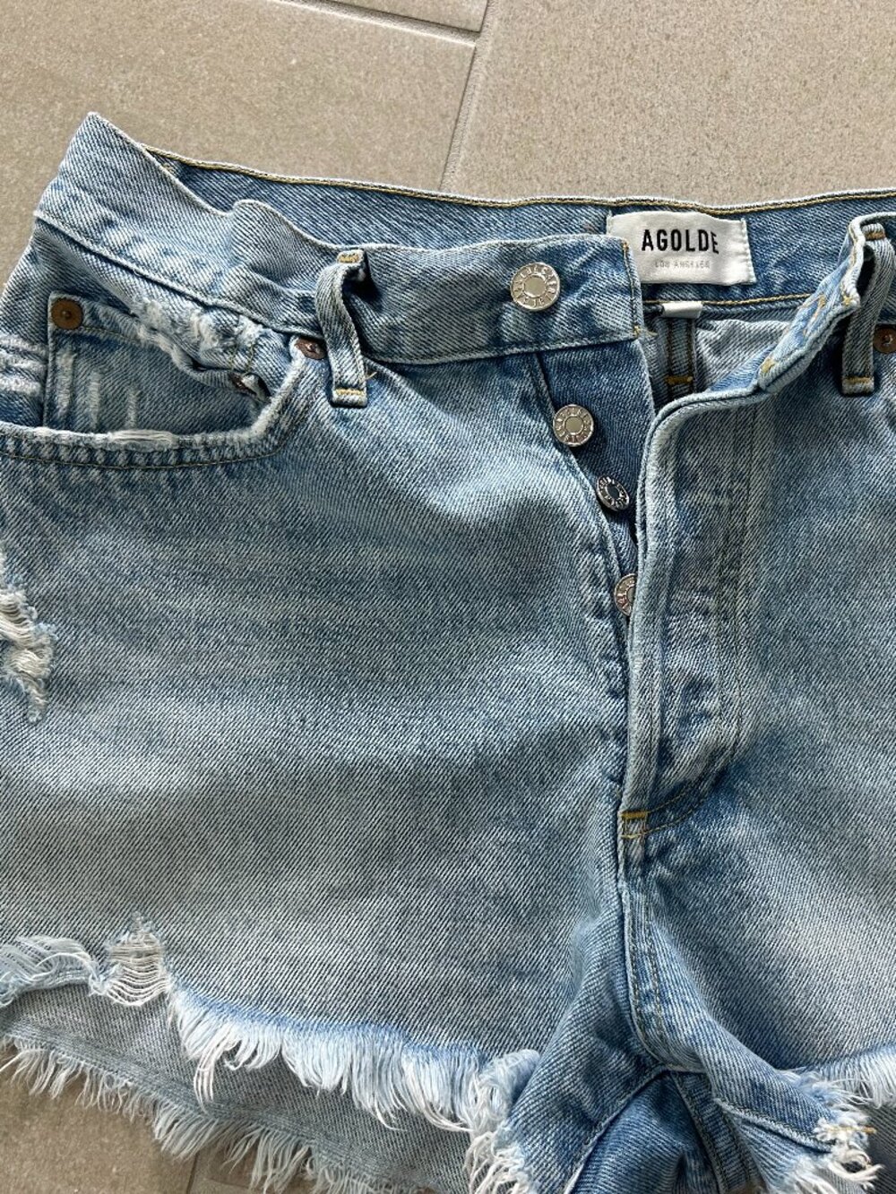 Agolde Parker Cut Off Shorts
